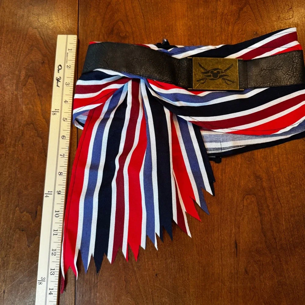 Disney Cruise Line Belt Kids OS Multi Pirate Night Costume Sash Buckle Accessory